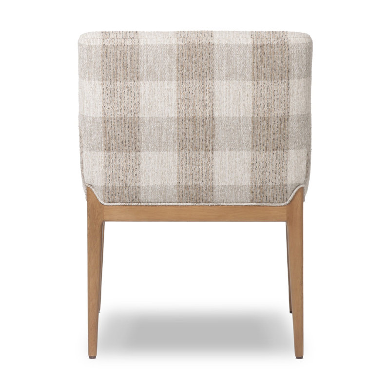 Ledger Upholstered Arm Chair, Brown Polyurethane