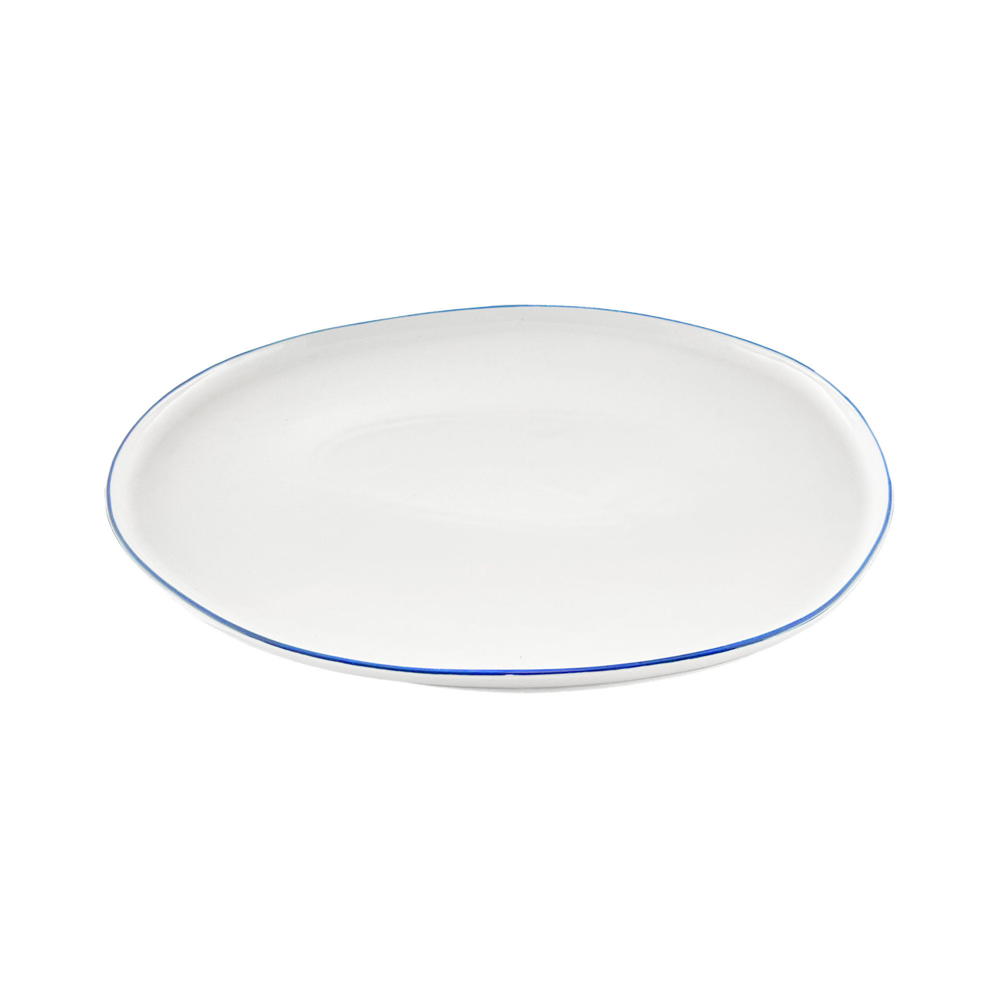 Canvas Home Abbesses Colored Rim Porcelain Serving Platter