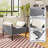 27.5'' Wide Modern Soft Chenille Fabric Upholstered Accent Chair With Padded Armrest-1201198327