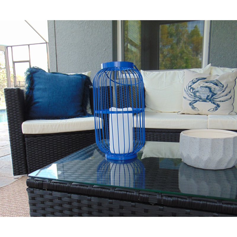 11.5'' Battery Powered Integrated LED Cylinder Lantern