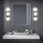 Fresco 34" Dimmable LED Bath Vanity & Wall Light With Artisanal Glass Shade, 3000K Color Temperature-1963594510-1963594511