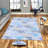 Stylish Woven Carpet, 1% Polyester, .3 in Pile Height | Antibacterial, Non-Slip PVC Felt Dot Underside, Machine Washable | 3D Digital Printing, Durable & Easy to Maintain - Perfect for Any Room-1053123382