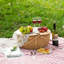 Panier en osier, service pour 2