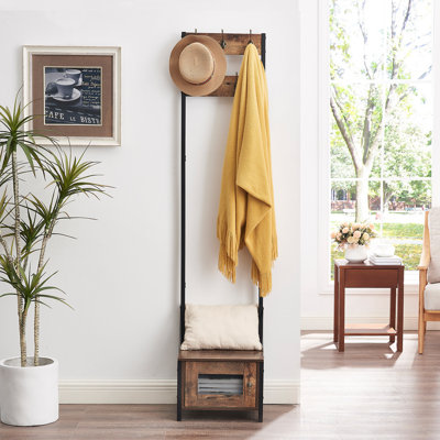 Repp Hall Tree 15.7'' Wide with Bench and Shoe Storage