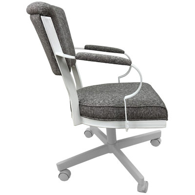 Chaise avec accoudoirs en métal Urial