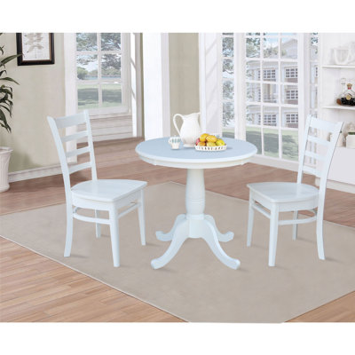 Bernuth 2 - Person Solid Wood Dining Set