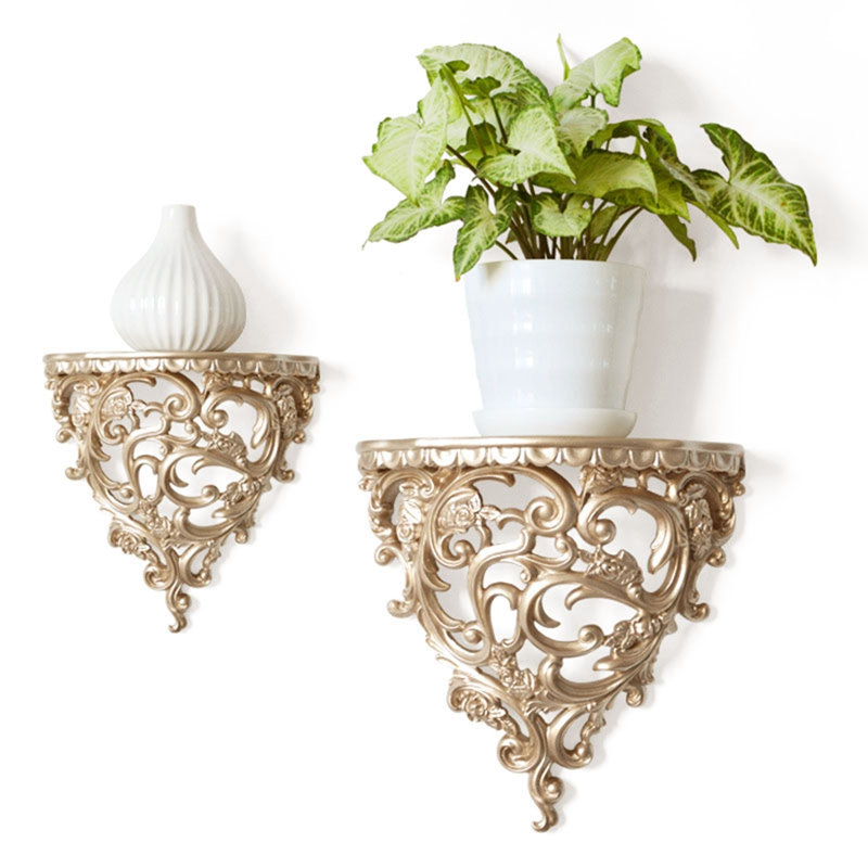 Étagère murale décorative de style européen ajouré