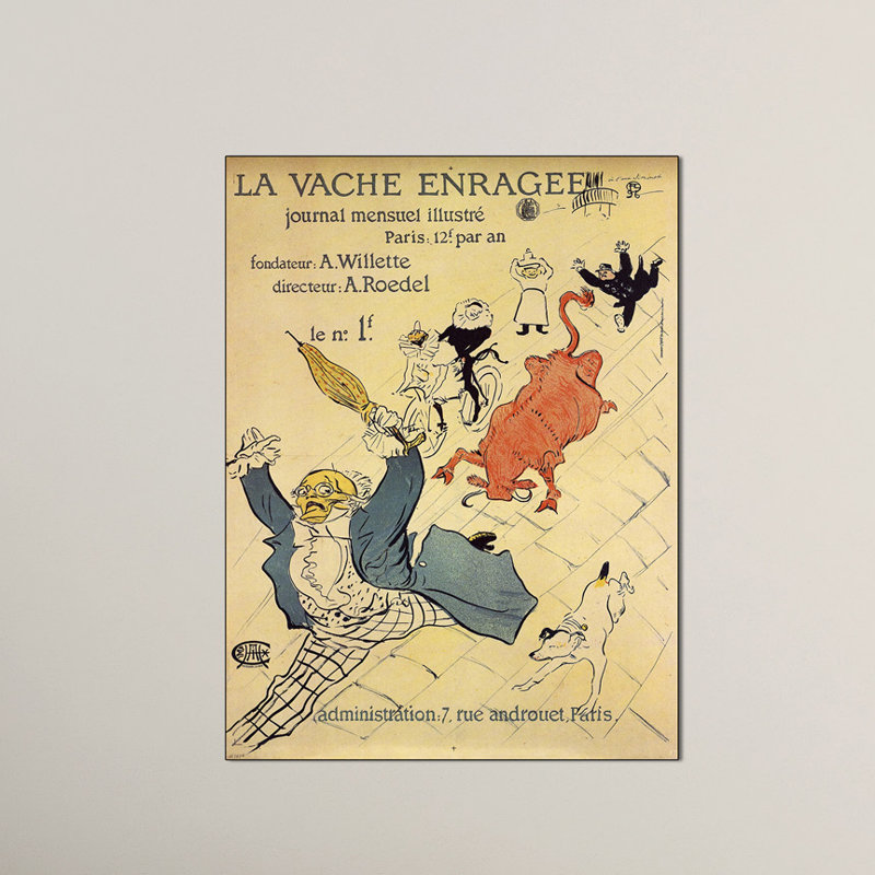 Henri De Toulouse-Lautrec - Wrapped Canvas Print, 120cm H x 90cm W x 1.8cm D