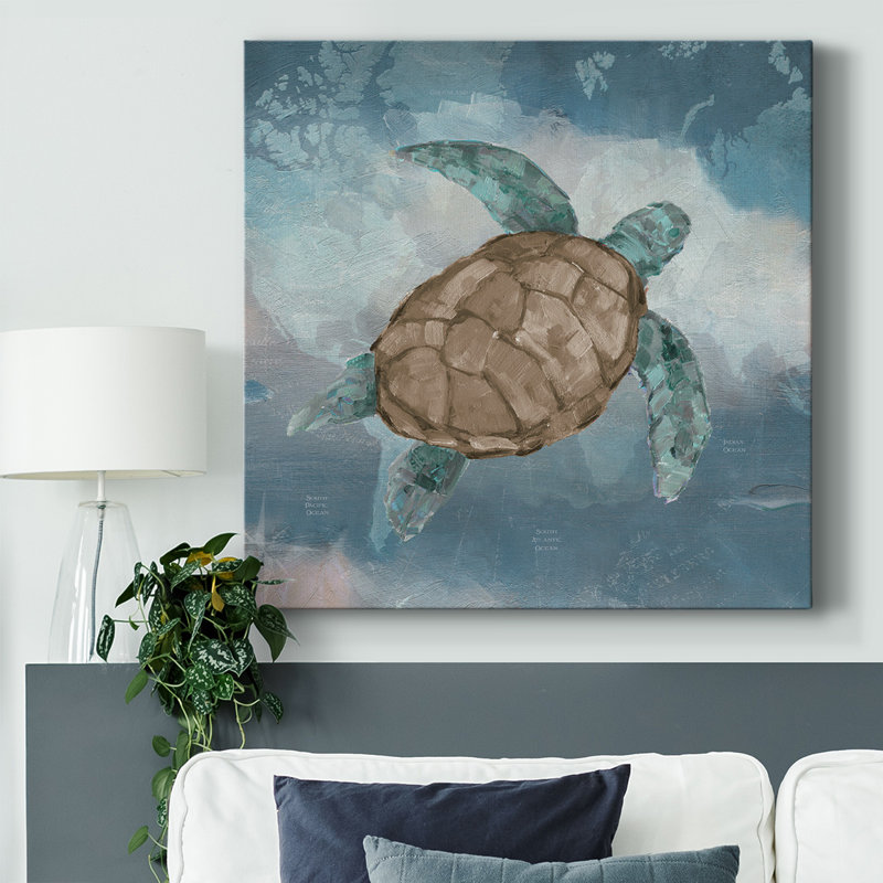 «Travelling Turtle I», reproduction sur toile, H 24 po x l 24 po x P 1,5 po