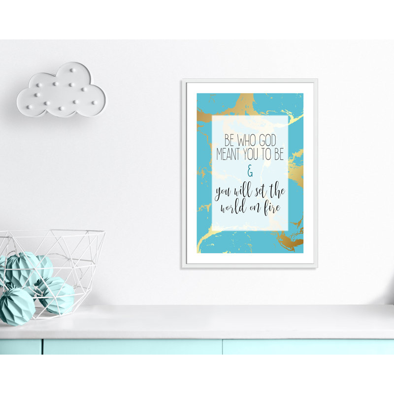 «Set the World», art encadré, H 35,5 po x l 25,5 po x P 1,19 po, Encadré de boîte blanc