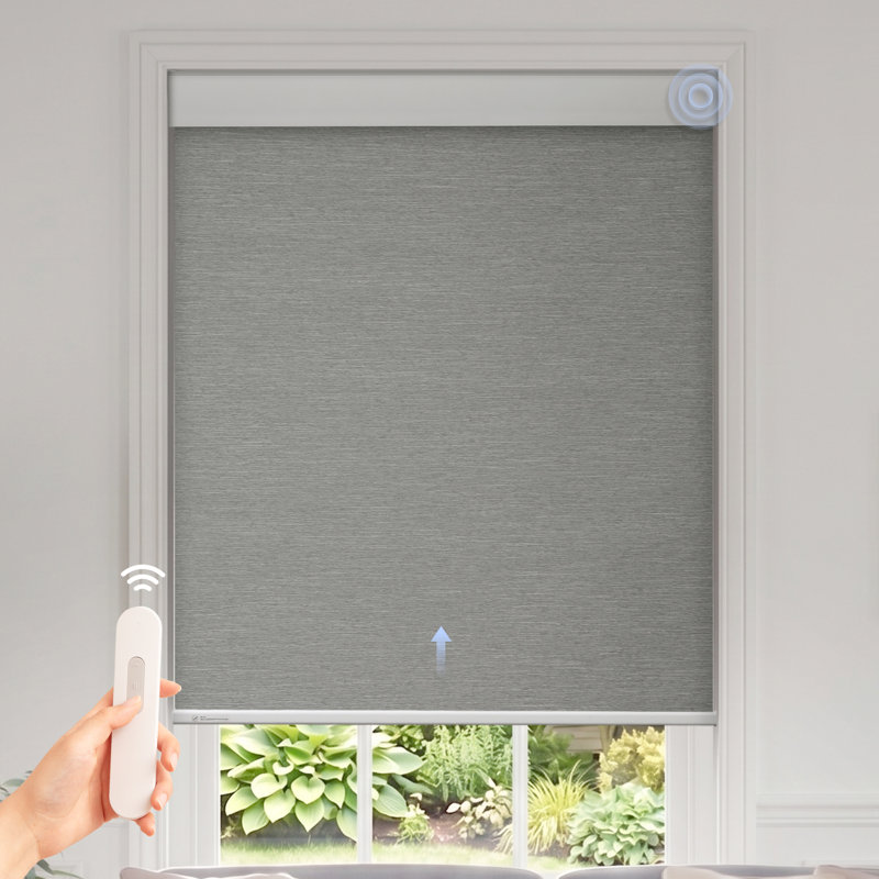 Rideau roulant occultant sans cordon Masami, Gris, L 34 po x L 72 po