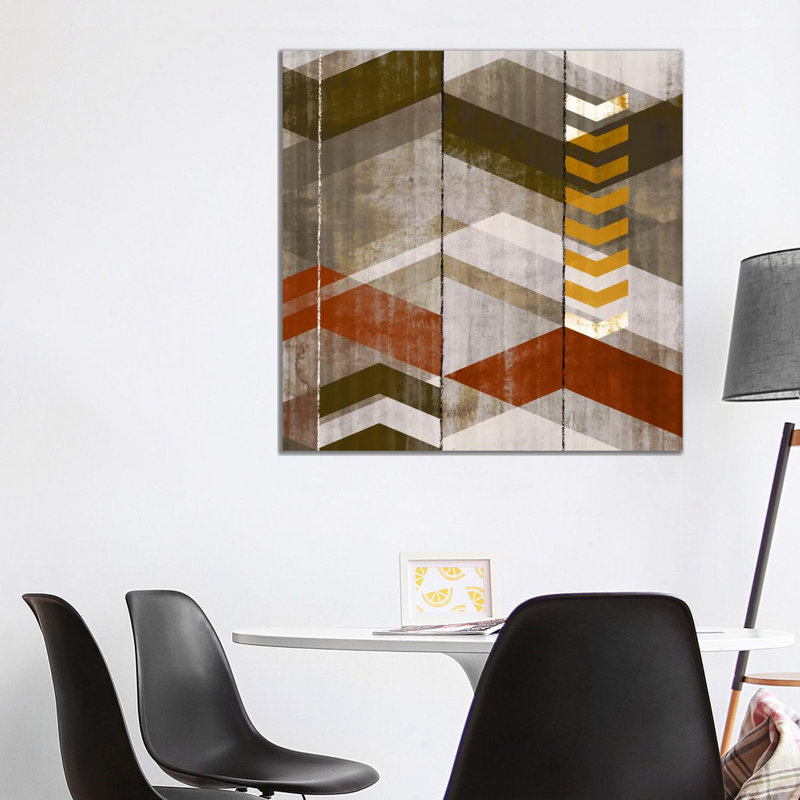 Chevron Serenade III 1 Piece Wrapped Canvas Painting, 93.98 cm H x 93.98 cm W x 1.91 cm D