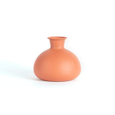 PETIT Vase en métal Teracotta