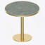 Table bistro ronde de 31,5 pouces avec plateau en faux marbre et plateau en métal robuste, facile à assembler, diamètre de la structure en métal robuste-1991927856