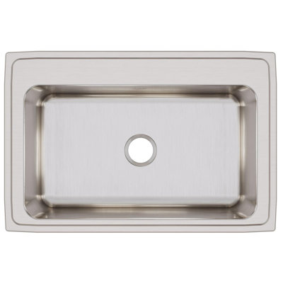 Lustertone 33" L x 22" W Drop-In Kitchen Sink