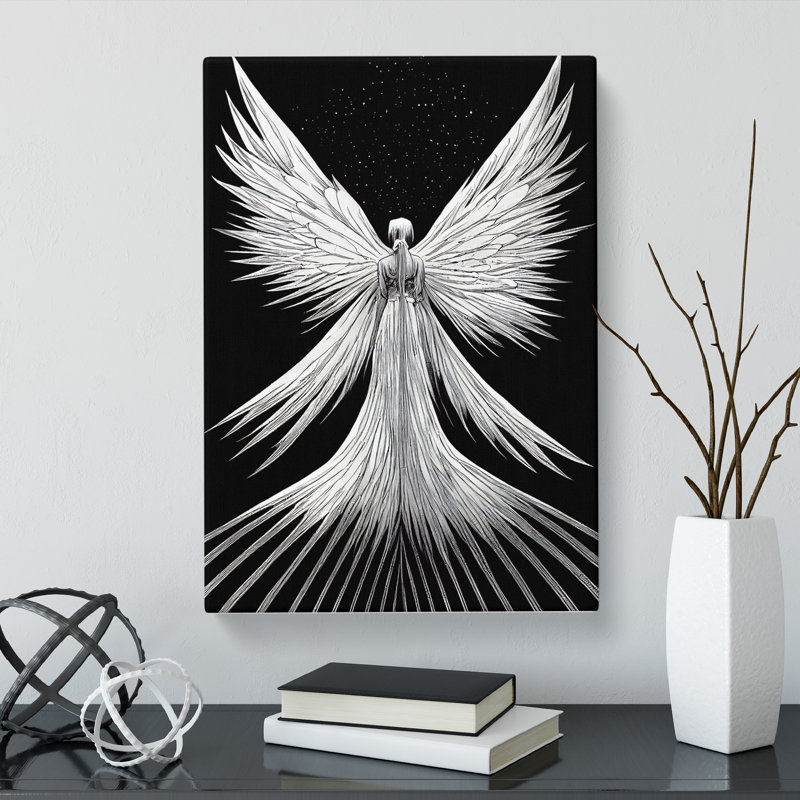 Unique Angel Vol.2 - Wall Art, 50cm H x 35cm W x 3cm D, Unframed