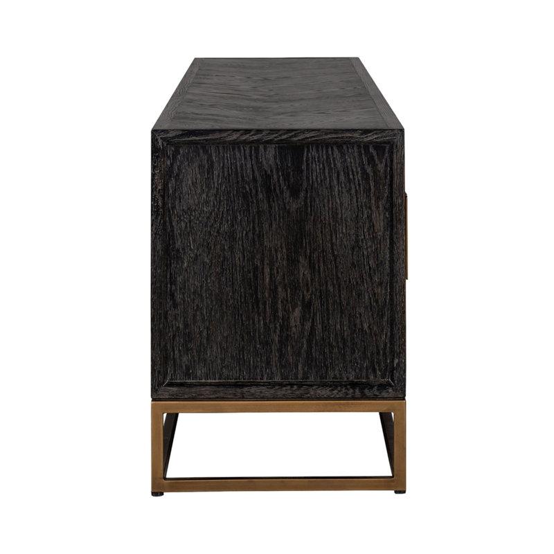 Blackbone Media Console, Black/Gold, 79"