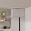 Armoire murale standard HOMEIBRO Cozy Design, en contreplaqué, prête à assembler, 76 cm (L) x 61 cm (P) x 46 cm (H), de couleur gris tourterelle.-915285825-915386484