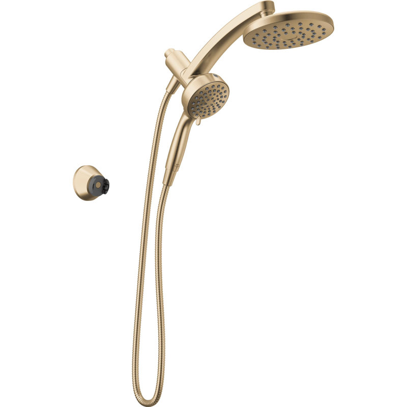 6-Setting PivotPro 3-in-1 Combination Shower Head with High Pressure ProClean Spray Brushed Gold, Champagne Bronze
