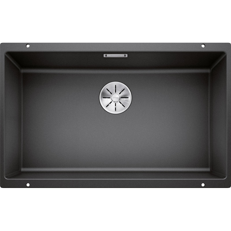 Subline 73 x 46cm Undermount Kitchen Sink, Anthracite