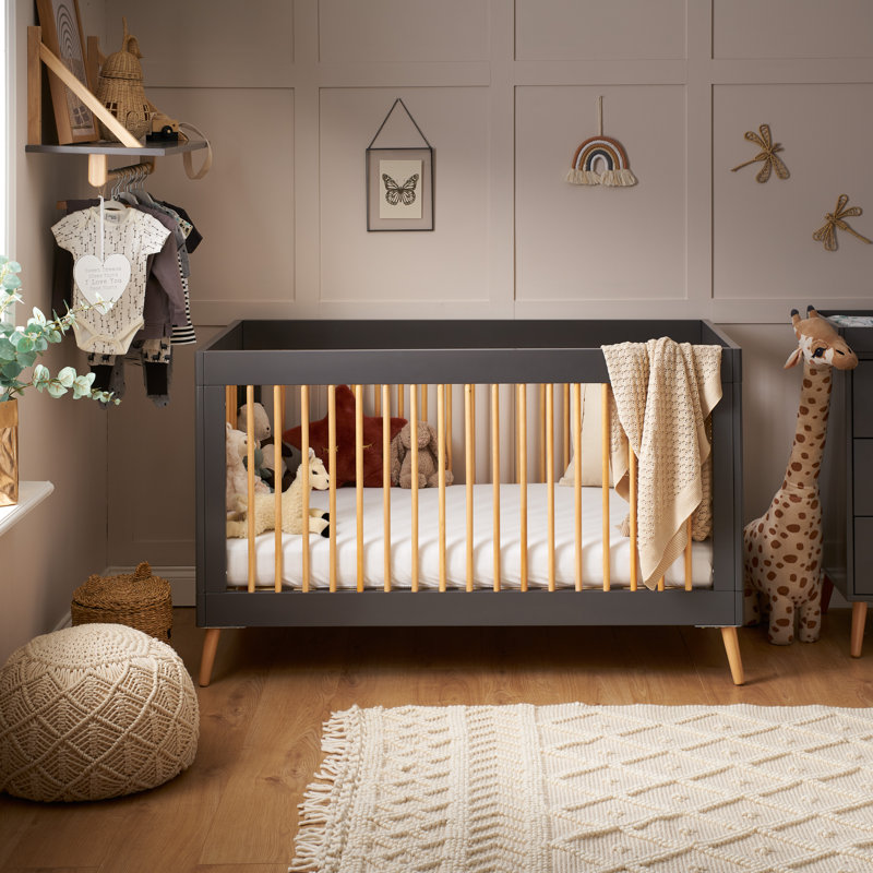 Maya Cot Bed, Grey/Brown