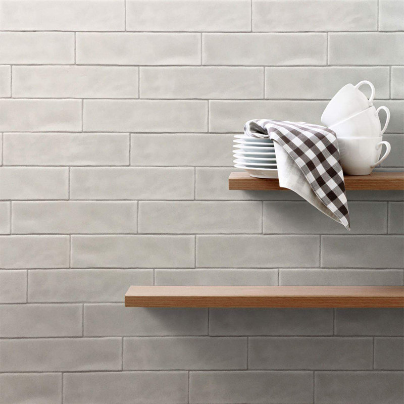 Chelsea 2" x 10" Ceramic Subway Tile, Gris