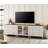 Farmhouse TV Stand, 3-In-1 TV Console Table For 75/80/85/90 Inch TV, Entertainment Center With Drawer & Glass Door-1461439980