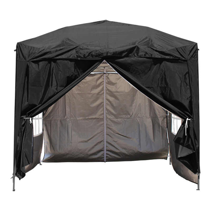 Isere 2.5m x 2.5m Metal Pop-Up Gazebo, Black