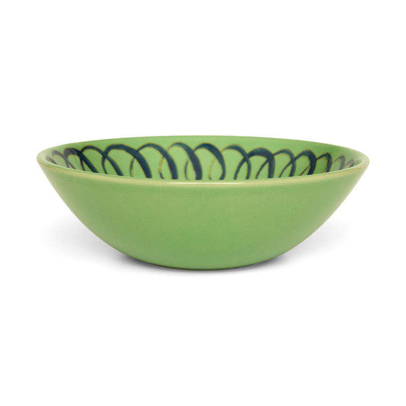 Amalfi Cereal Bowl - Lime - 7", Green