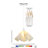 Dale Handcrafted Glass 1-Light Geometric Pendant-22109596-22109627-22109595