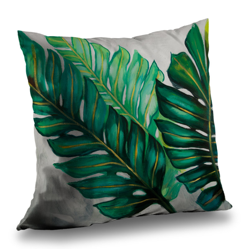 Three Big Exotic Plant Leaves Bathroom Throw | Home Decor