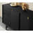 Black Solid Wood Accent Cabinet