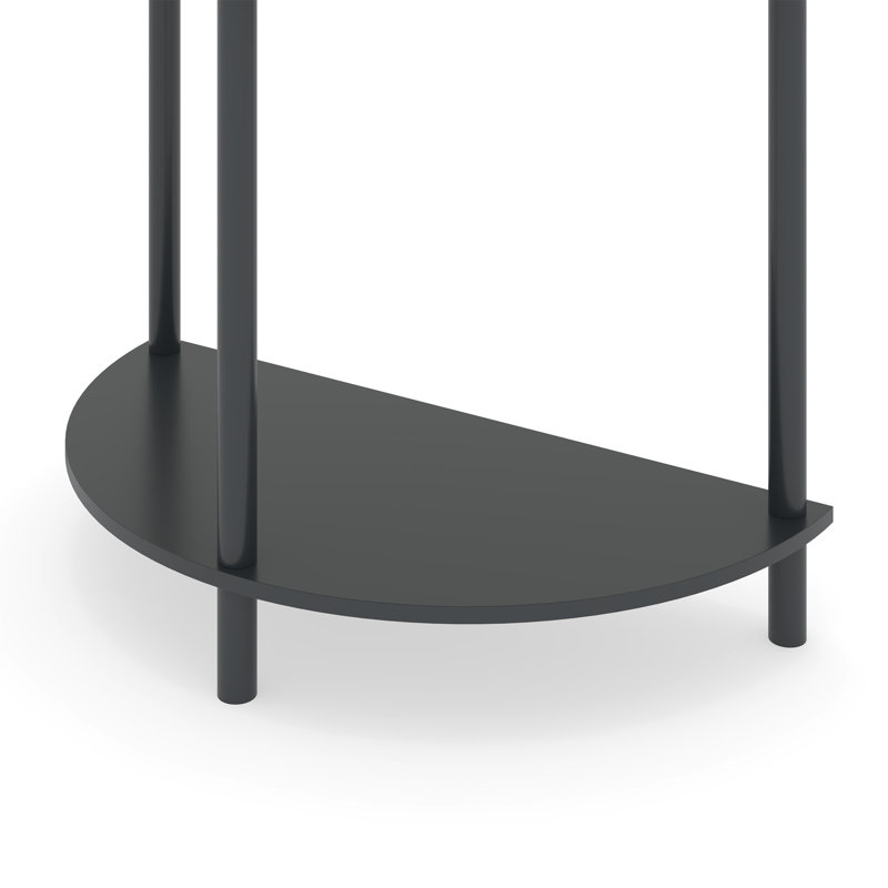 Console demi-lune Artisan, Dark Gray