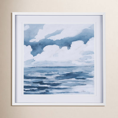 Cloud and Sea Hand-Embellished Print