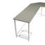 Bureau d'ordinateur en L rectangulaire