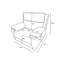 Berthony 94cm Wide Chenille Standard Recliner-738791745
