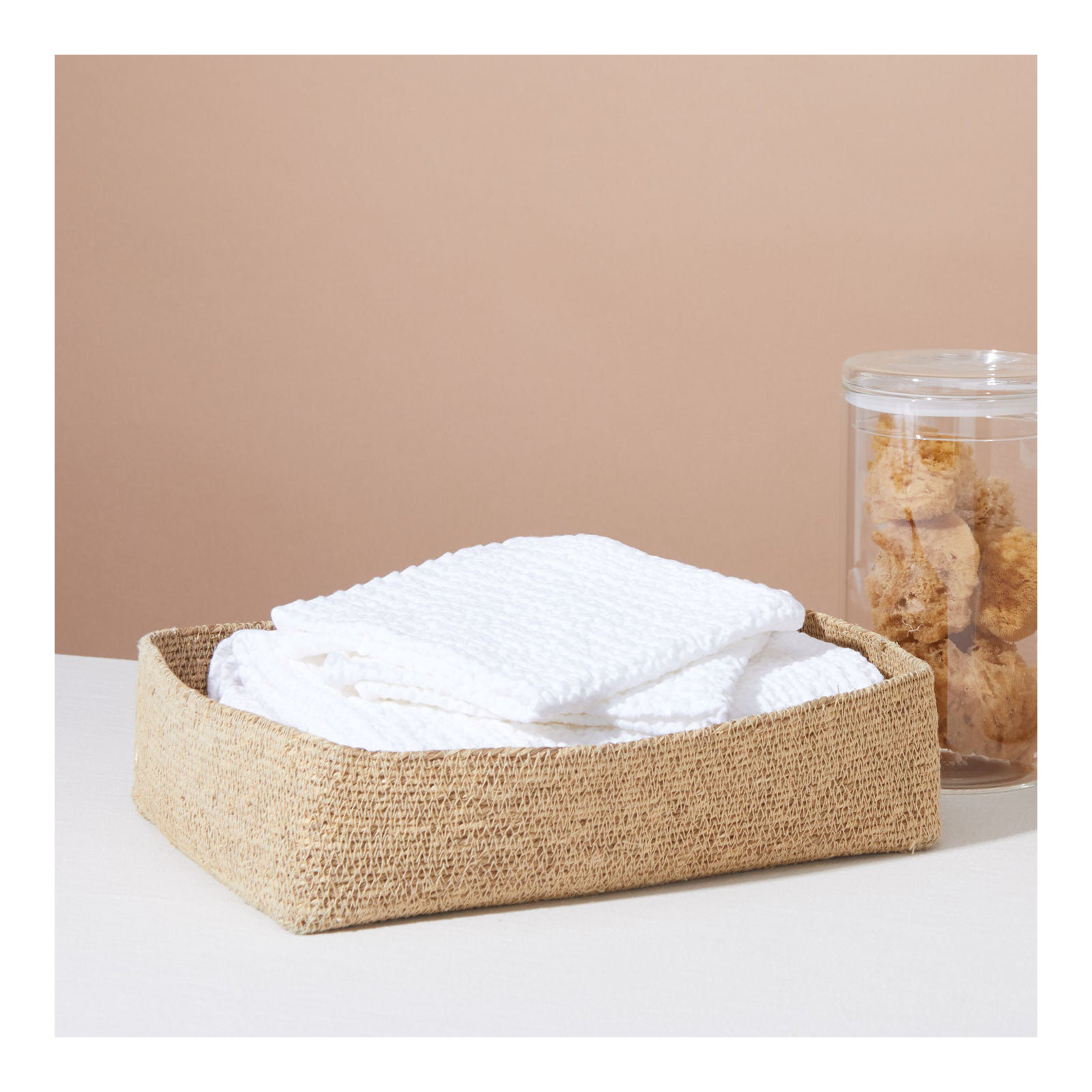 Simple Cotton Hand Towel, White, Bath Towel - 1 Pack