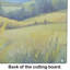 Kentucky Goldenrod in Watercolor Glass Cutting Board Large