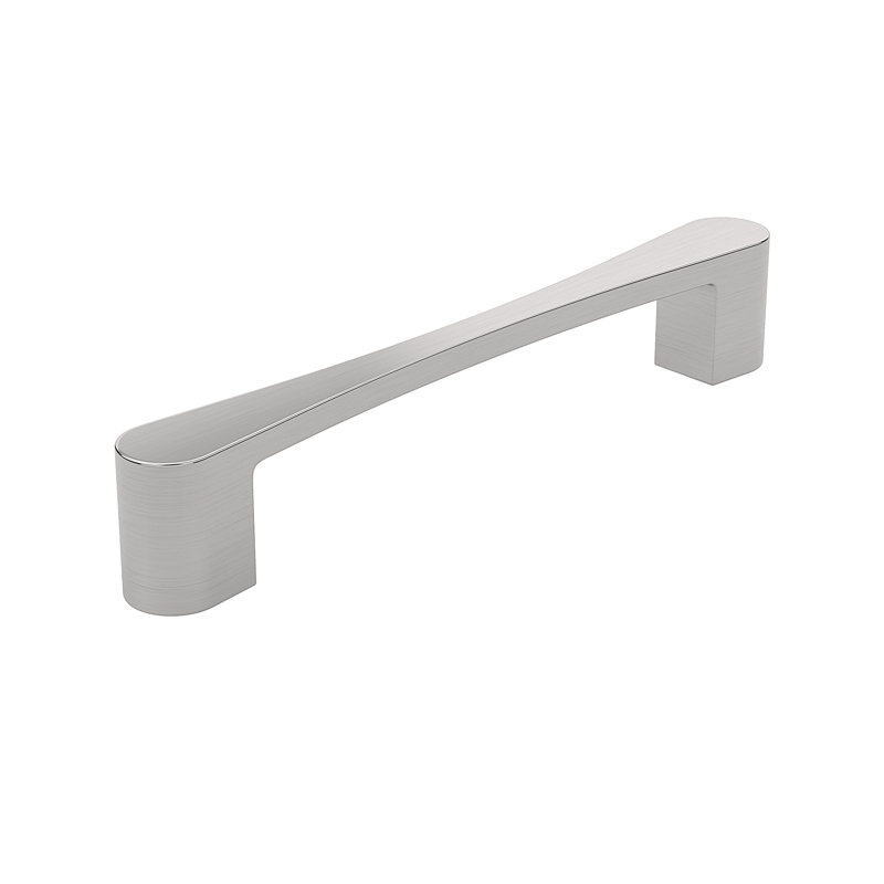 Poignée barre 12 5/8 po en métal, Nickel brossé, 12 5/8"