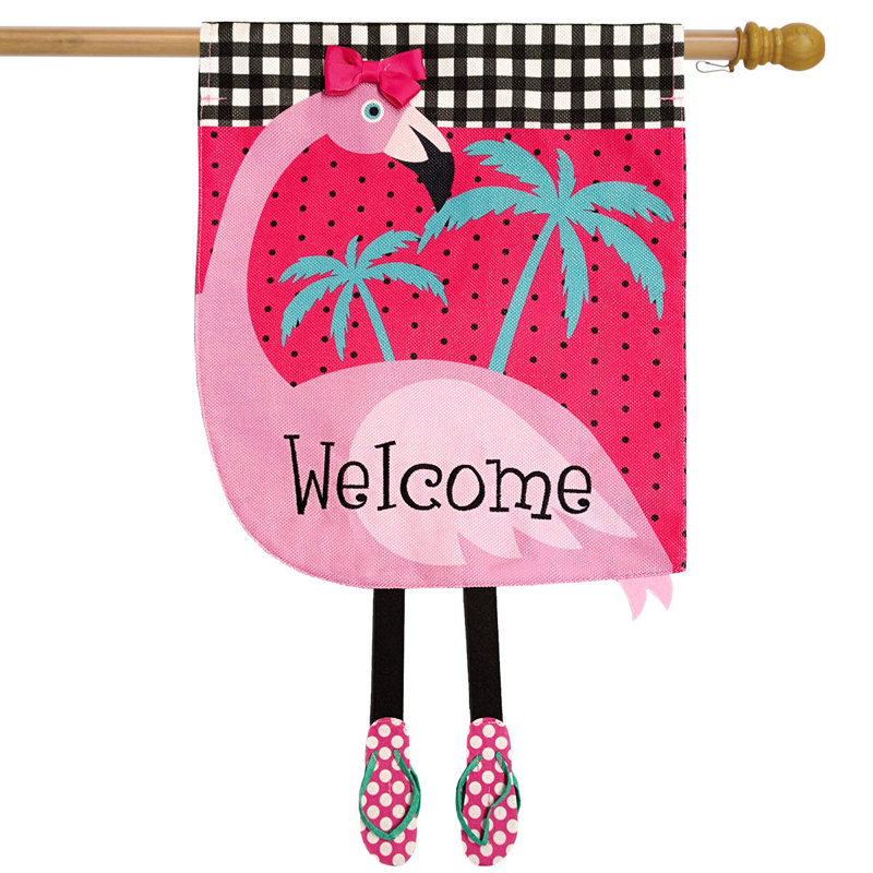 Drapeau de maison Fancy Flamingo