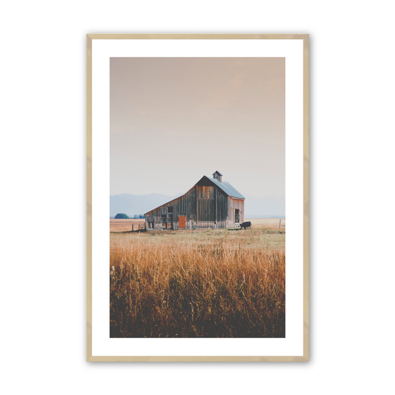 «Dacien Rustic Charm», reproduction d'art encadrée sur papier par Annie Bailey, H 24 po x l 18 po x P 1,25 po, Érable brut