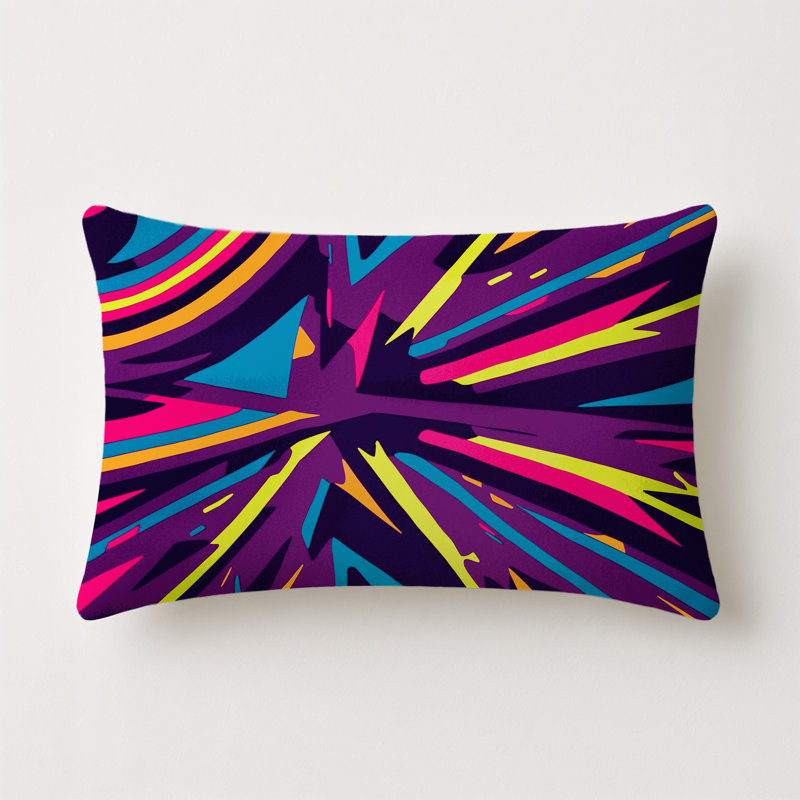 Radiant Rift Indoor And Outdoor Throw Pillow, Rectangle 14"H x 20"W