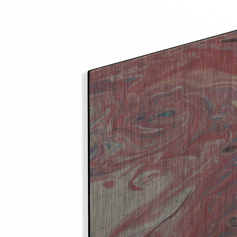 «Marbled 2» par Alicia Ludwig, art mural en métal, H 36 po x l 24 po
