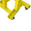 Grue de levage de moteur pliable de 2 tonnes avec grue pour atelier de levage de grue, acier robuste avec 6 roulettes en fer (jaune)-127957867