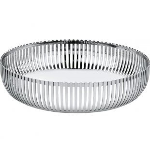 Alessi Stainless Steel Fruit Bowl, 5cm x 20cm x 20cm