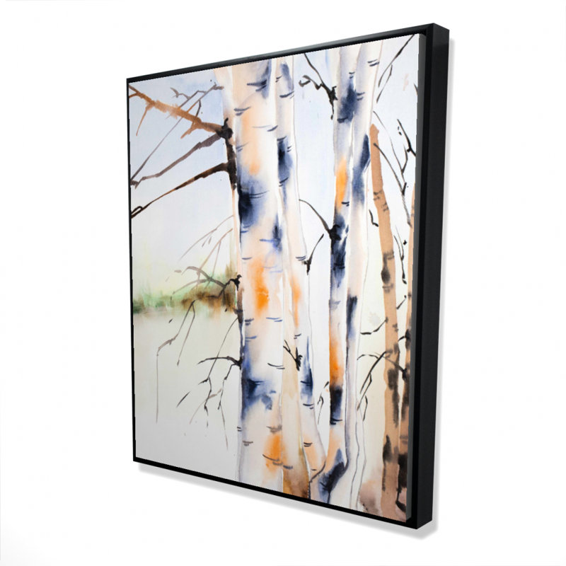 Birchs Trunks Print On Canvas