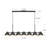 Atlas 42-in Black Linear Pendant