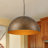 Bradson 1-light Antique Brass Dome Pendant-858916015