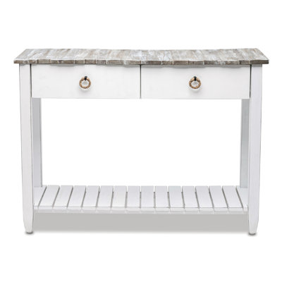 Decastro 42'' Solid Wood Console Table w/ 2 Drawer Storage - On SALE