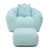 Fausse fourrure bleue